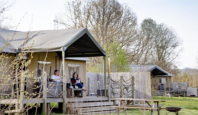 Enjoy a hot tub glamping break at Saltmarsh Hut, Norfolk, England